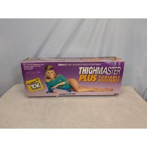 Vintage ThighMaster Plus Suzanne Somers Toner Variable Resistance Blue Red Box